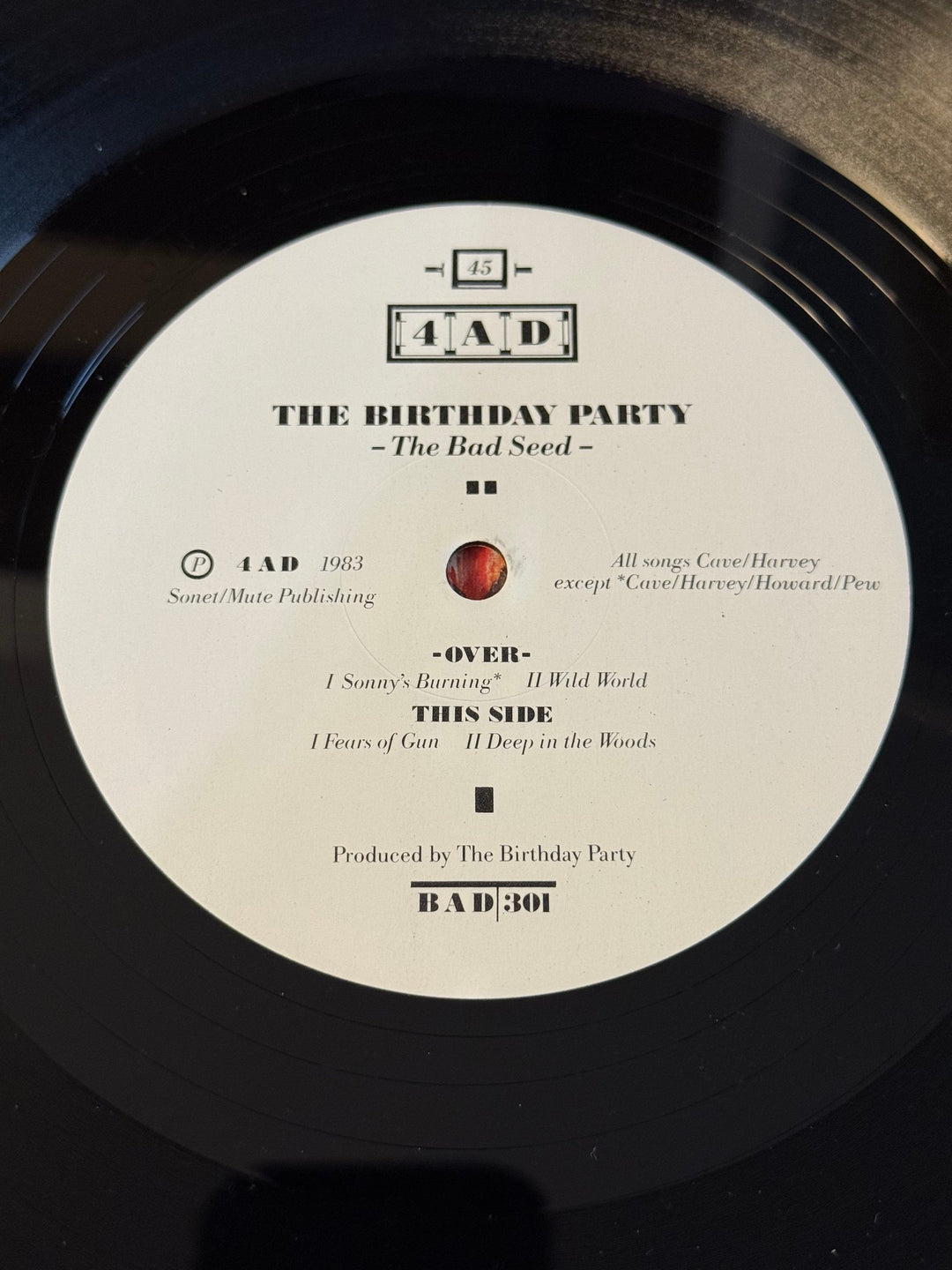 The Birthday Party The Bad Seed Vinyl Record