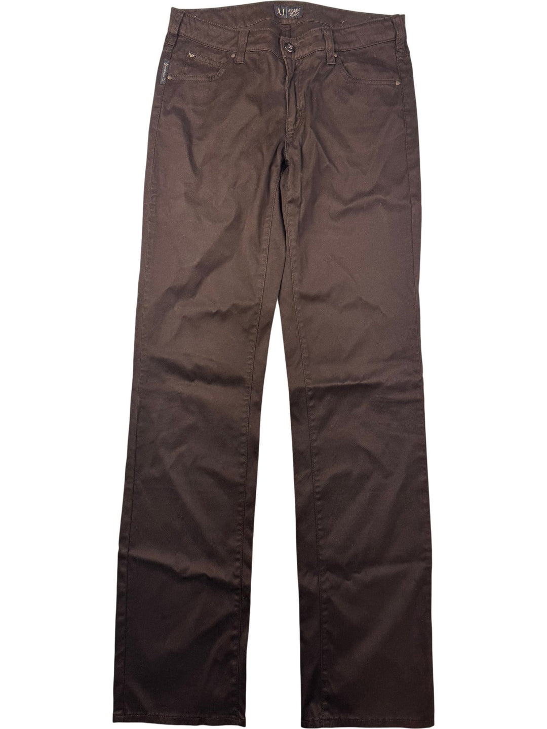 Armani Brown Straight Leg Jeans - W30