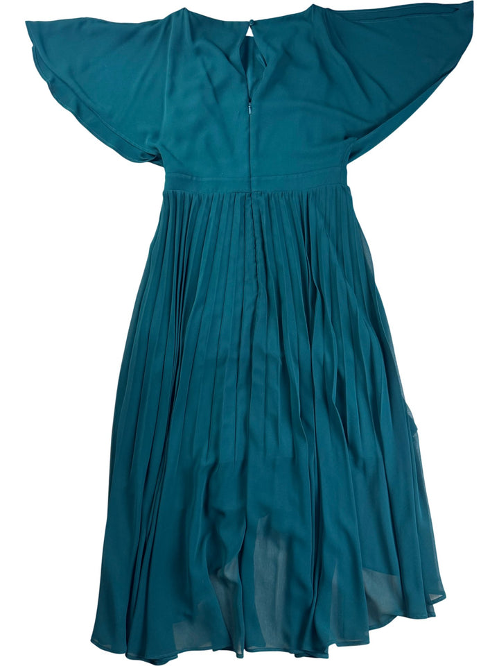 Coast Forest Green Pleated Dress - S