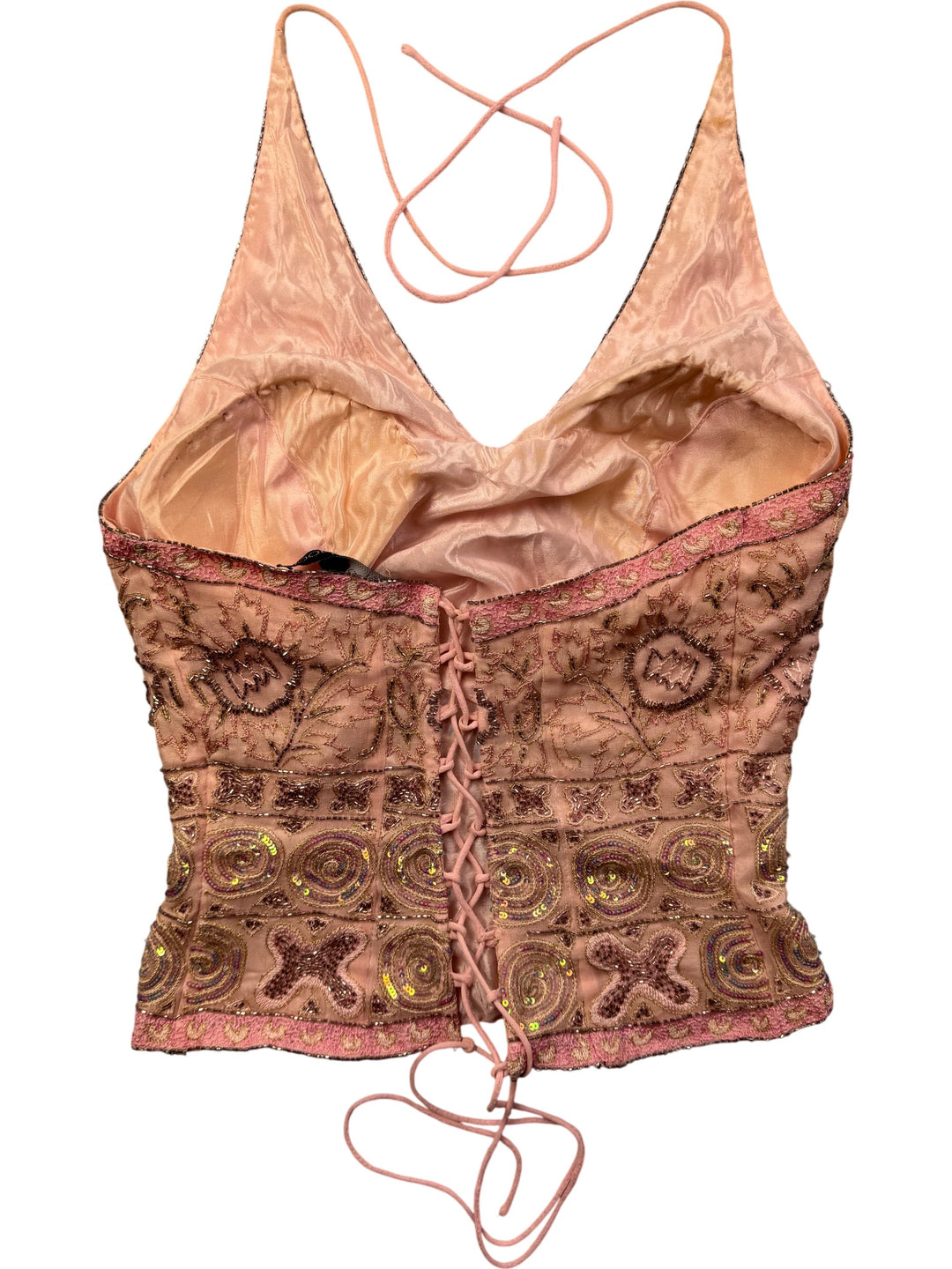 Embellished Pink Halterneck Top - XS/S