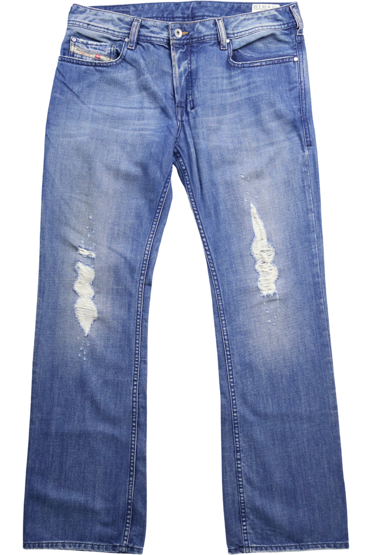 Distressed Diesel Denim Jeans - W36 L33 - Think Vintage