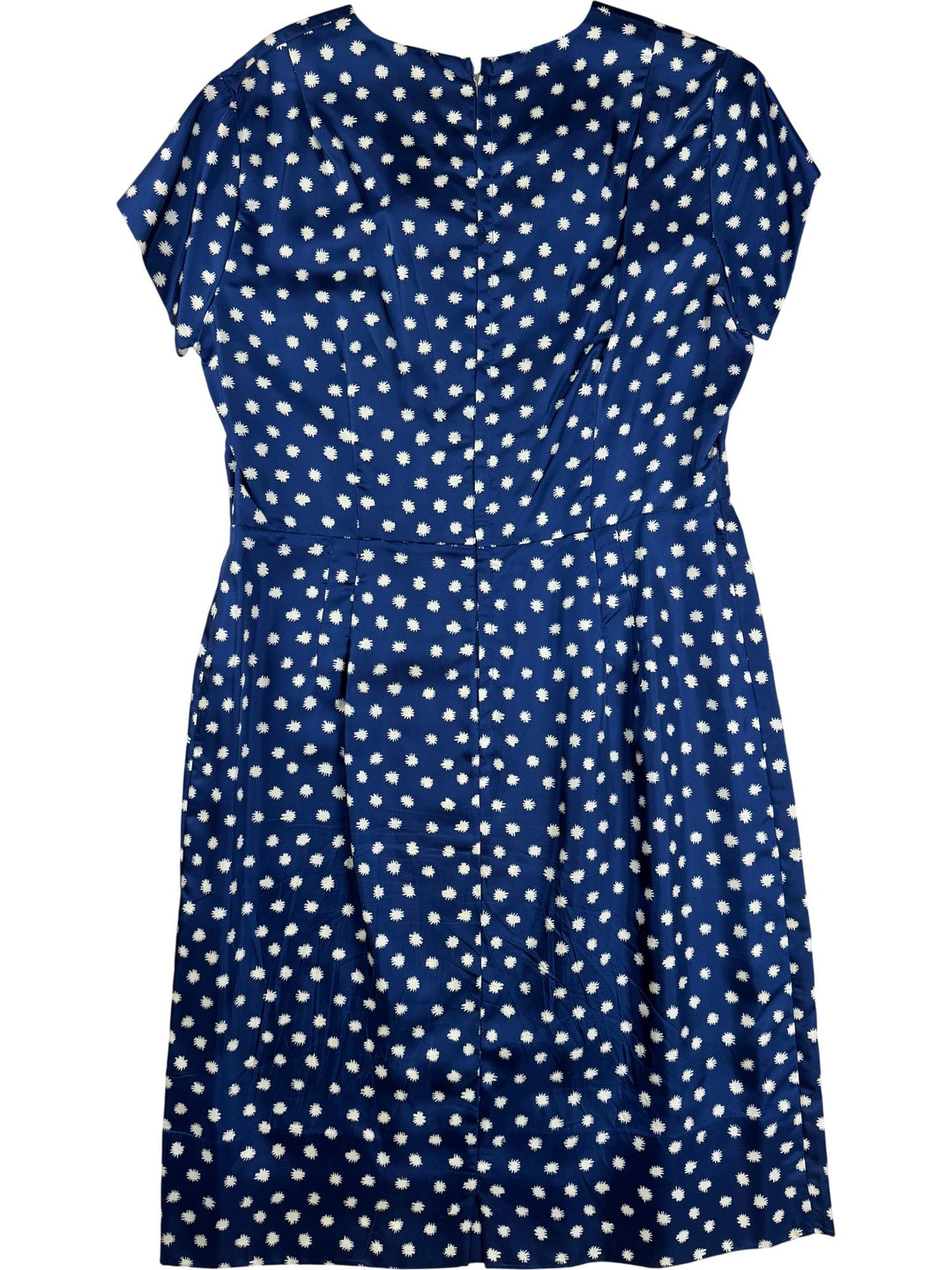Laura Model Polka Dot Blue Dress And Jacket - M/L
