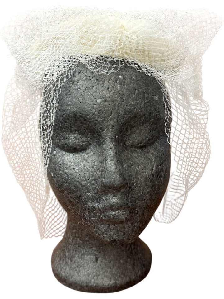White Veil Fascinator