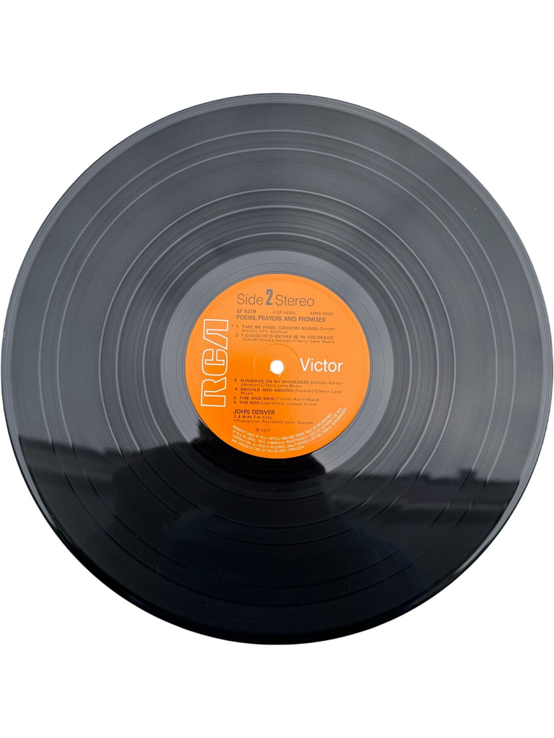John Denver Poems Prayers & Promises Vinyl- Very Good