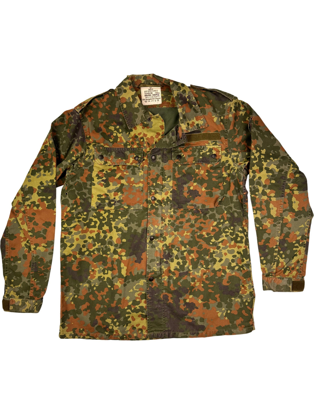 1990s Camouflage Military Jacket - L - Think Vintage