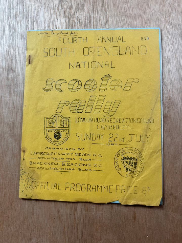 Vintage Scooter Archive Scrapbook – Original Photos, Newspaper Cuttings, Posters & Ephemera