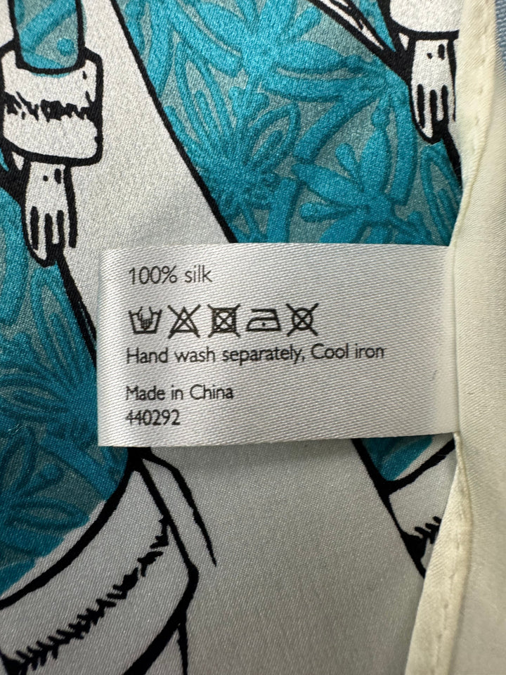 John Lewis Silk Patterned Scarf