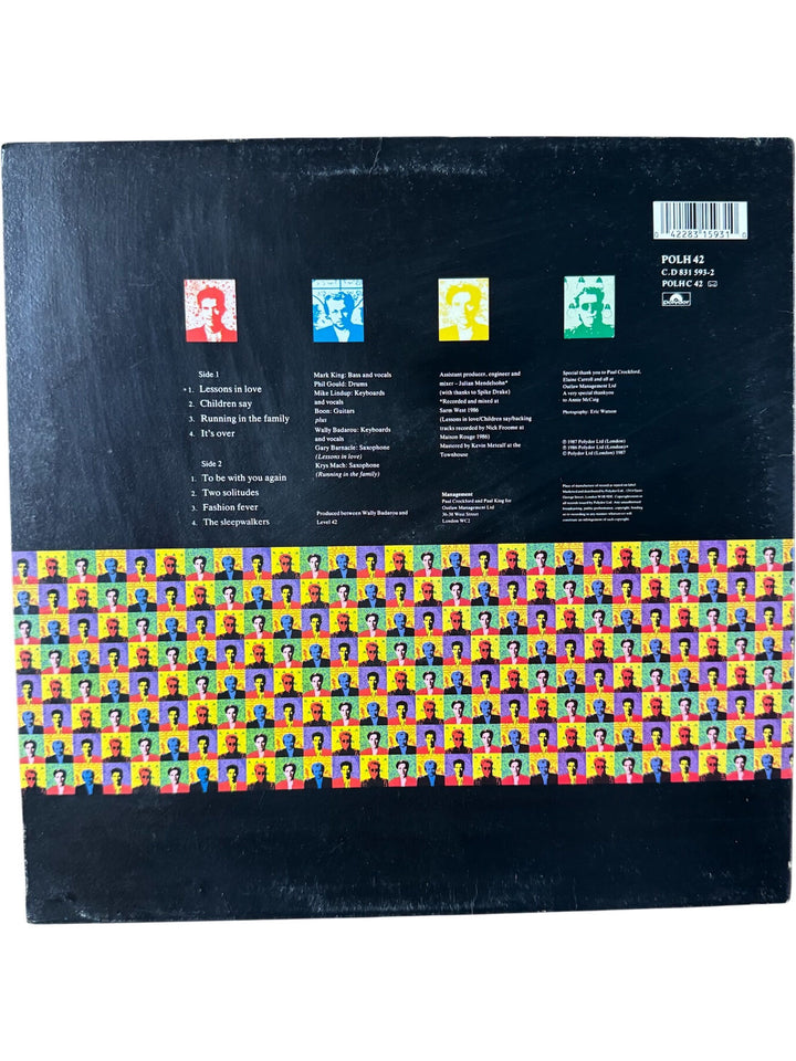 Level 42 Running In The Family Vinyl - Very Good