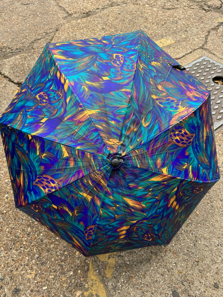 Pierre Balmain Colourful Patterned Parasol - Think Vintage