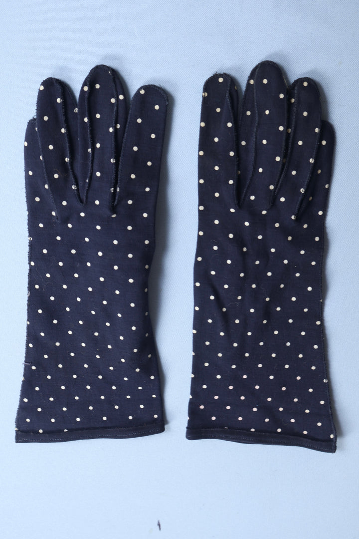 Vintage Polka Dot Gloves