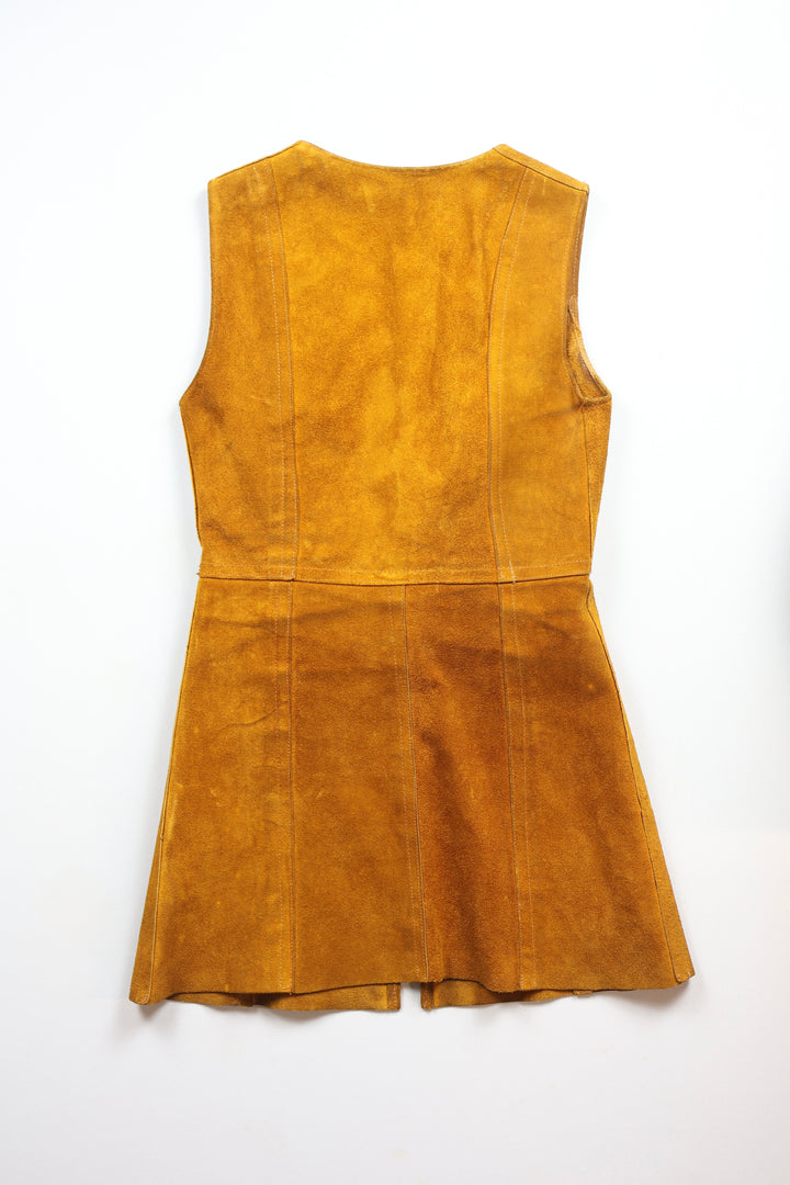 1960s Suede Waistcoat with Tie Fastening