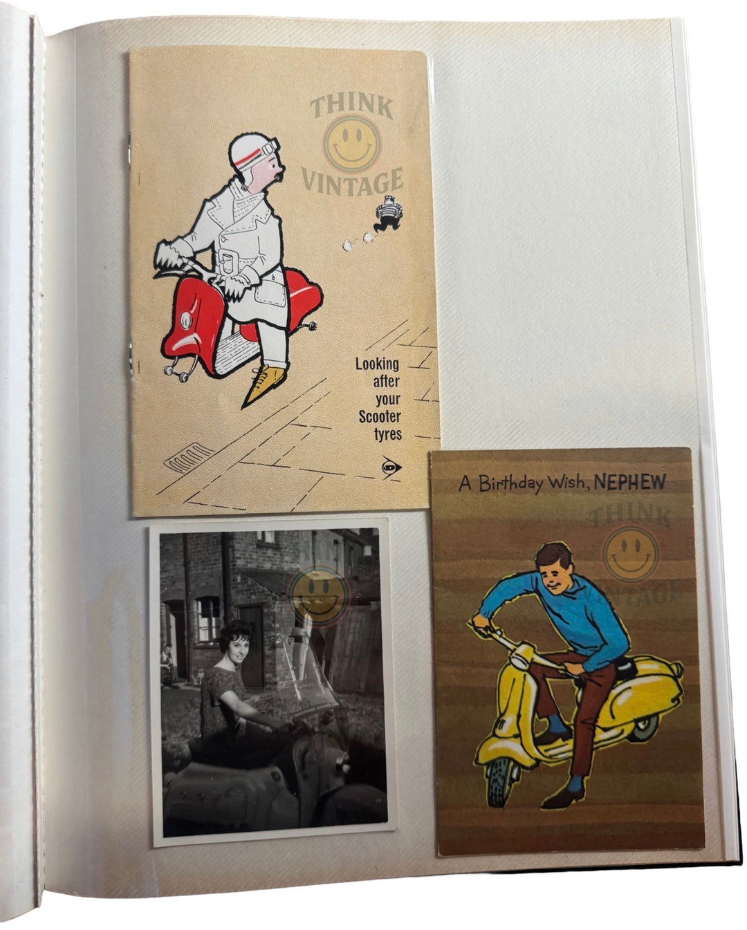 Collection of Vintage Scootering Photos & Cards