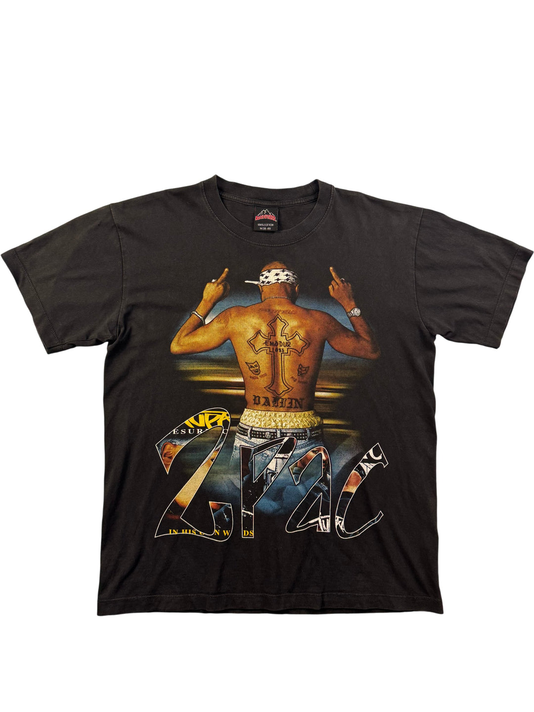 2Pac Graphic T-Shirt - L - Think Vintage