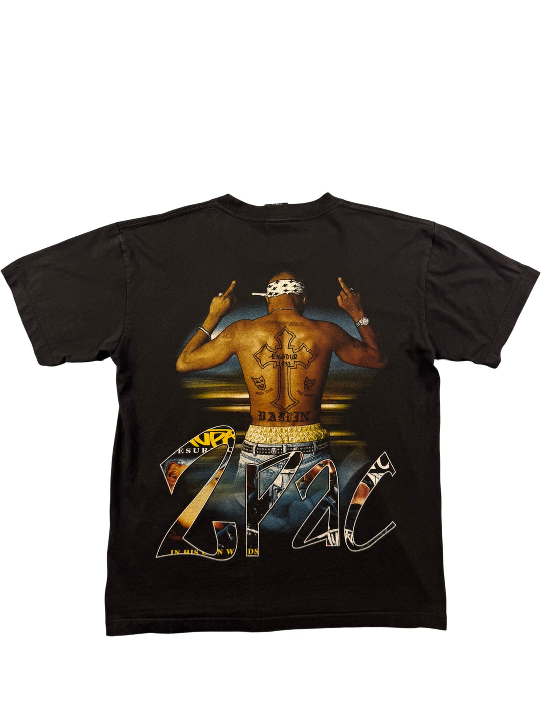 2Pac Graphic T-Shirt - L - Think Vintage Online Ltd