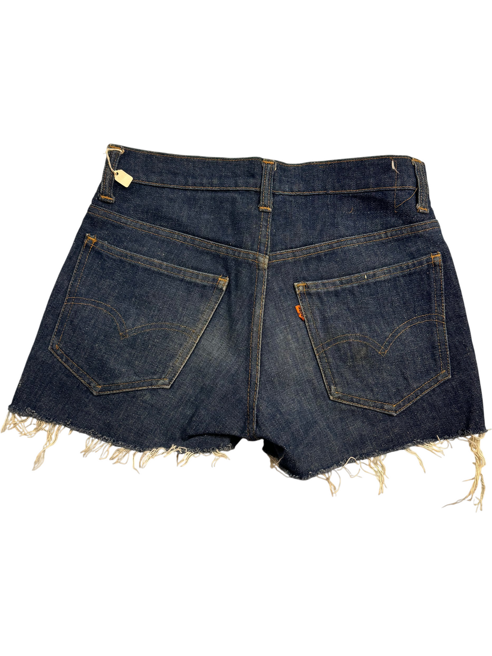 80's Levi Denim Frayed Cutoff Shorts - Think Vintage