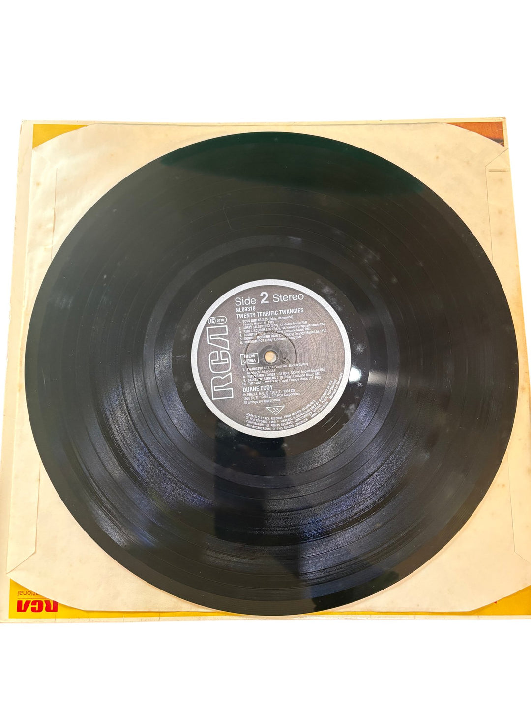 Duane Eddy Twenty Terrific Twangies Vinyl - Good
