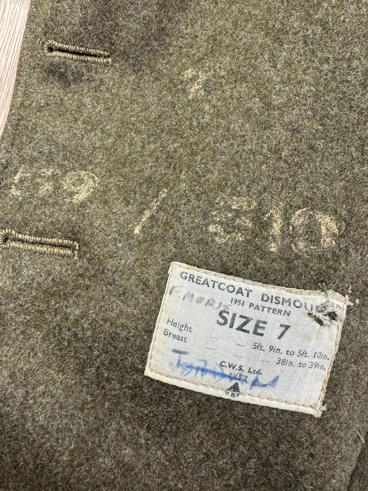 1951 Military Greatcoat Dismounted - M