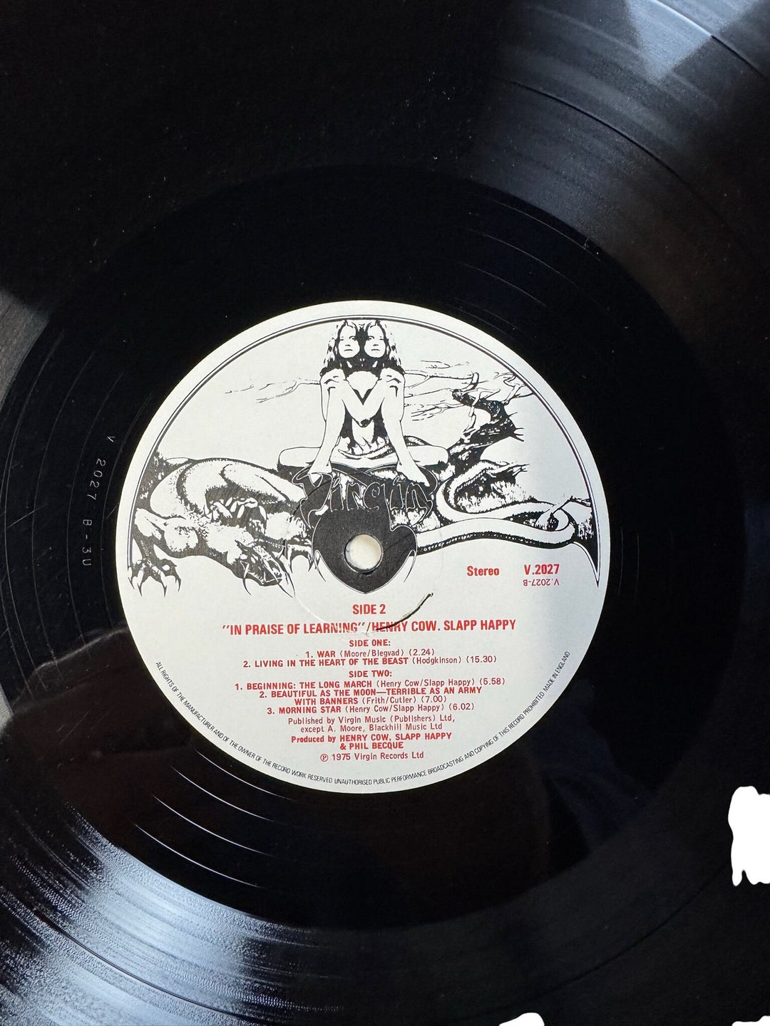 Henry Cow In Praise Of Learning Vinyl - Good