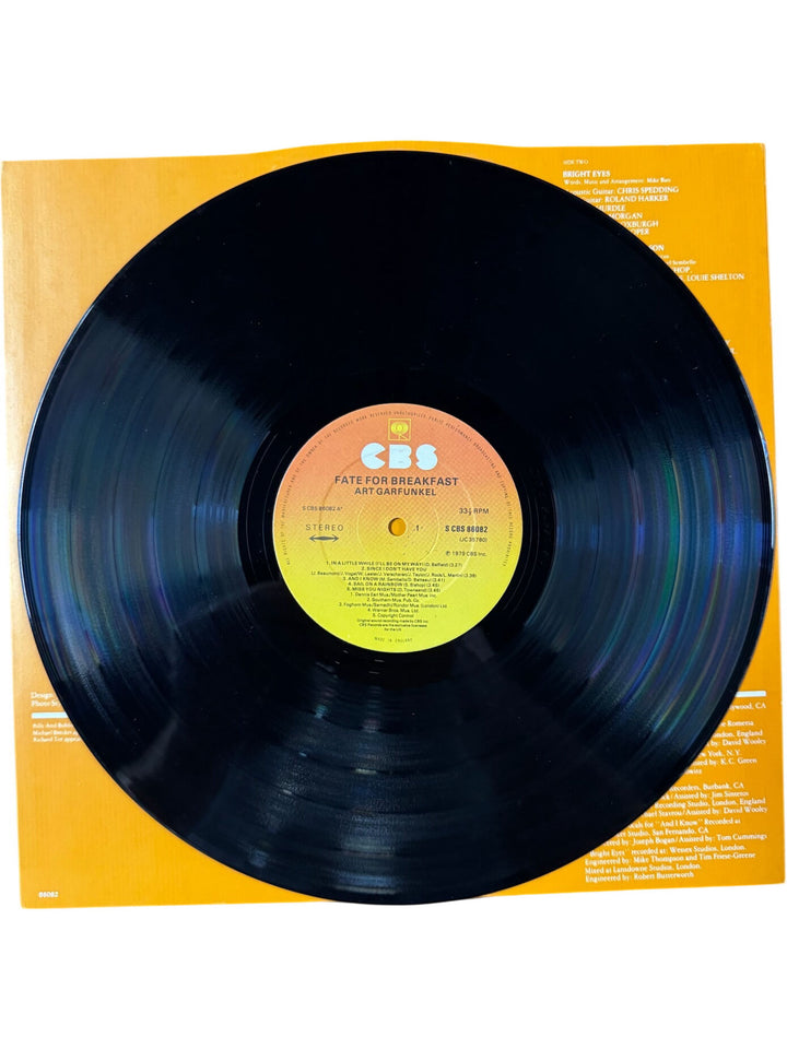 Art Garfunkel Fate For Breakfast Vinyl Record - Very Good