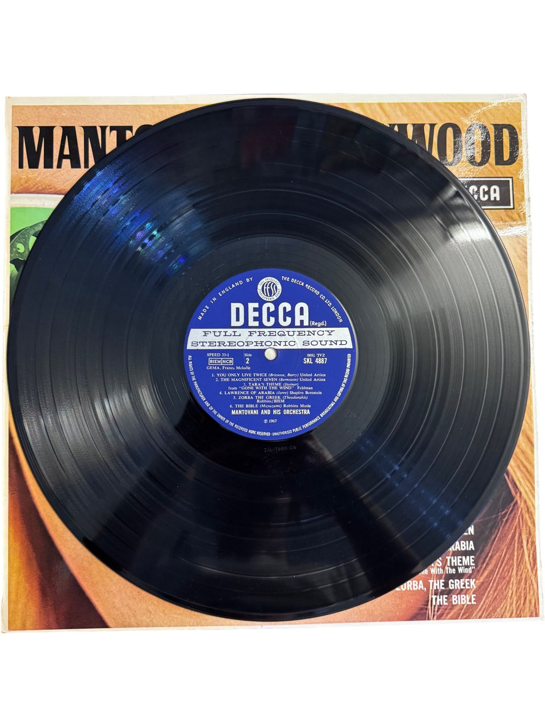 Mantovani Hollywood Decca Record - Very Good