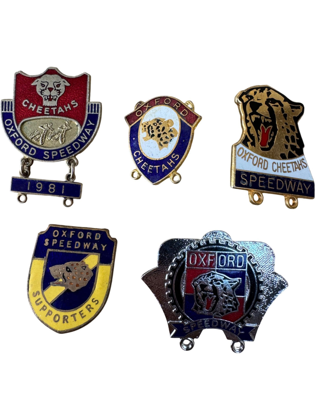 Oxford Speedway Cheetahs Badges Collection