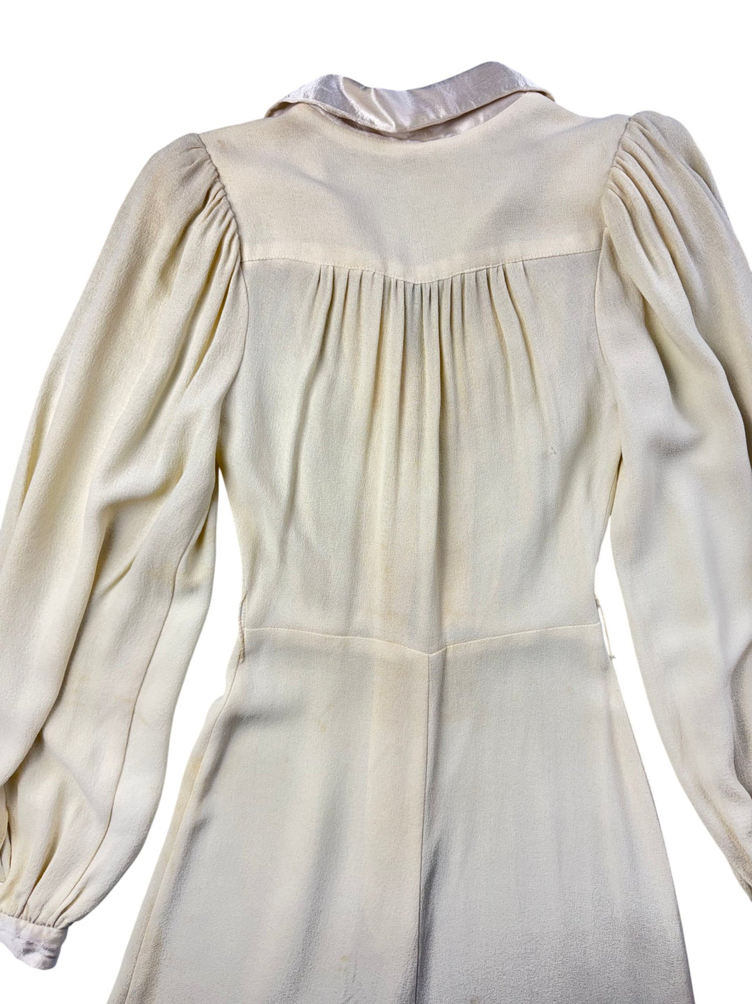 1970s Ozzie Clark Cream Button-Up Dress *See Description* - XS