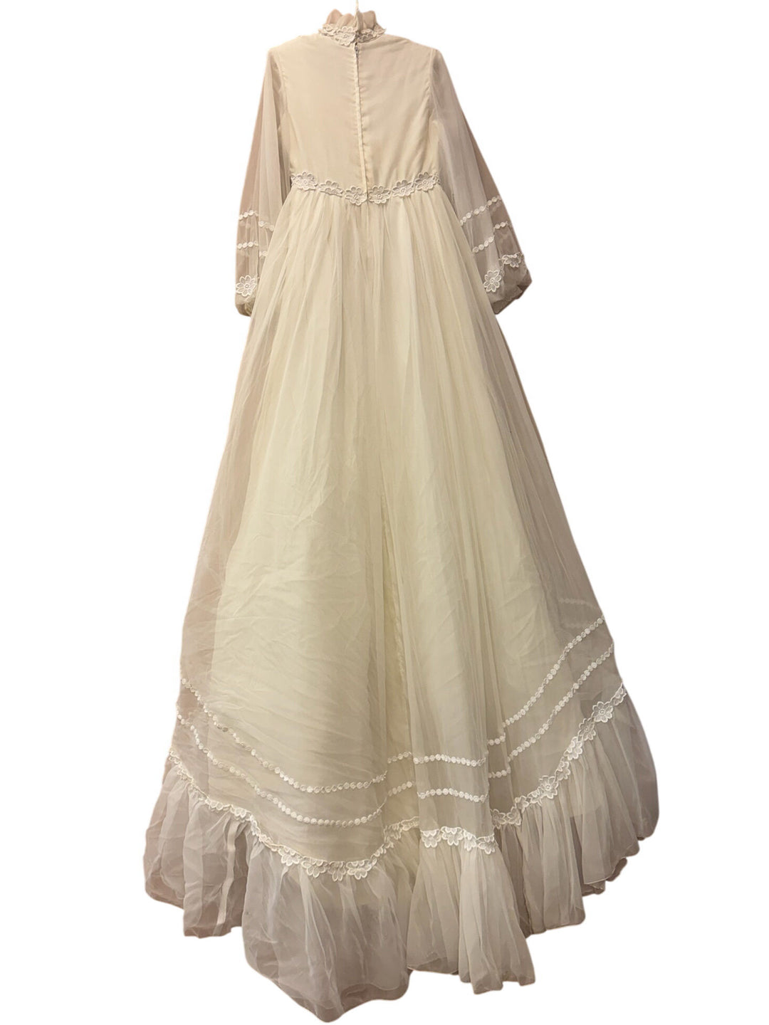 1970s Adorn Model Ivory Maxi Dress