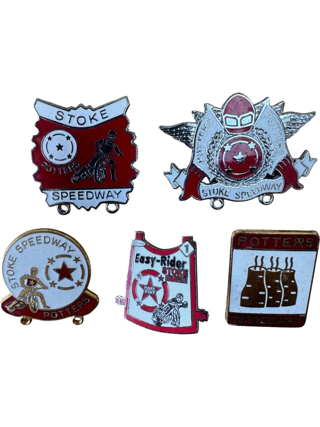 Stoke Speedway Potters Collectible Pins Set