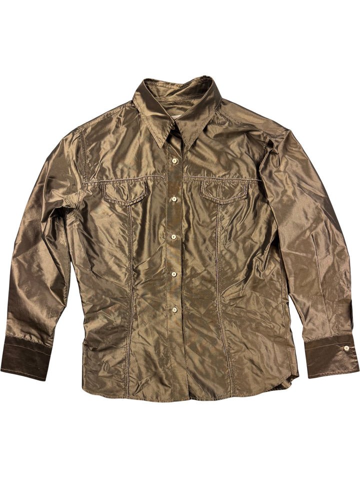 Clara Cottmann Italian Silk Long Sleeved Shirt - M