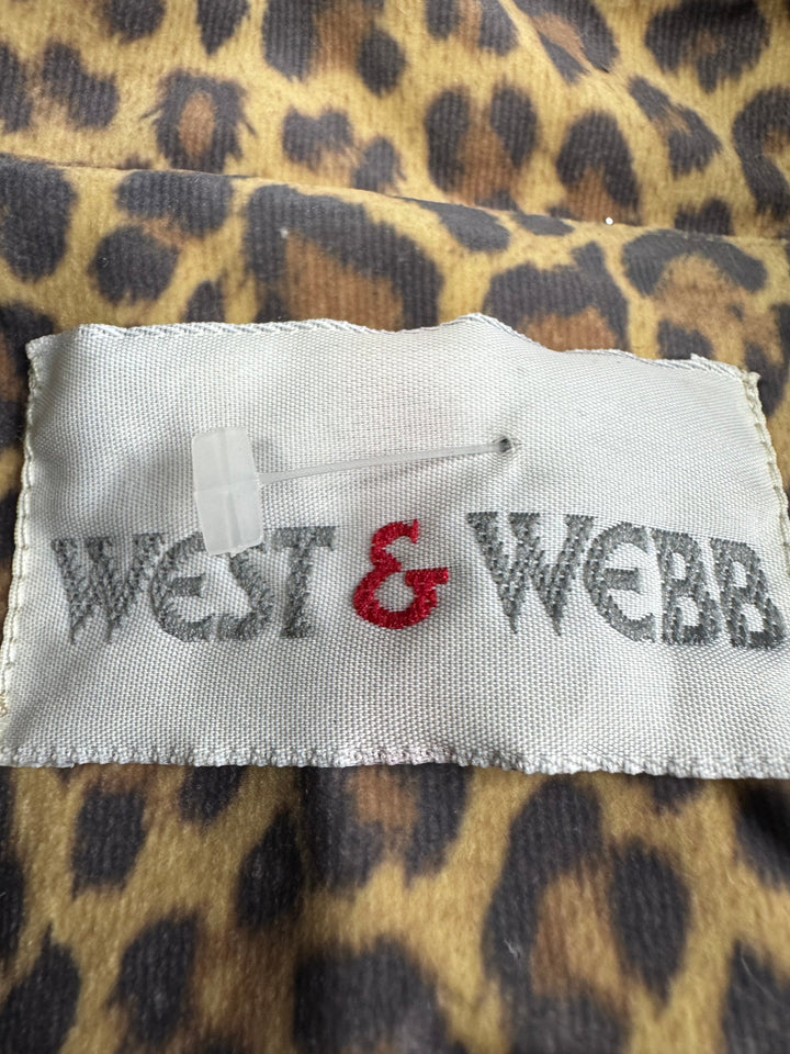 West & Webb Leopard Print Jacket - M