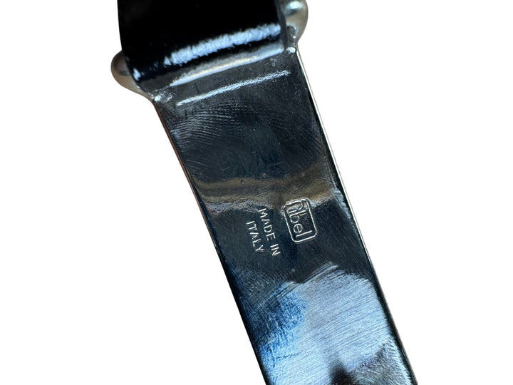 Italian Artigiano Black Leather Belt - W28-33