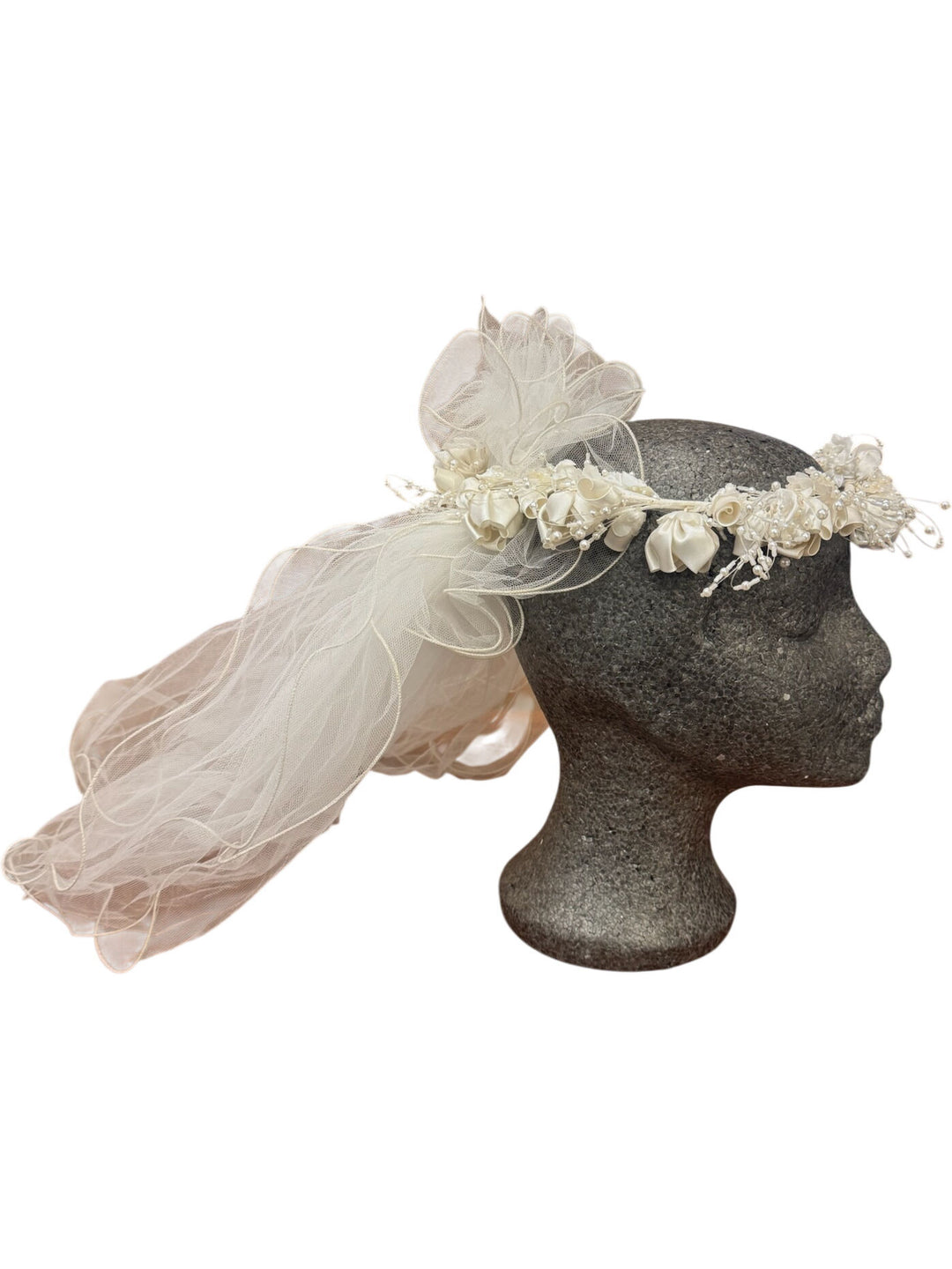 Floral Bridal Headpiece with Veil