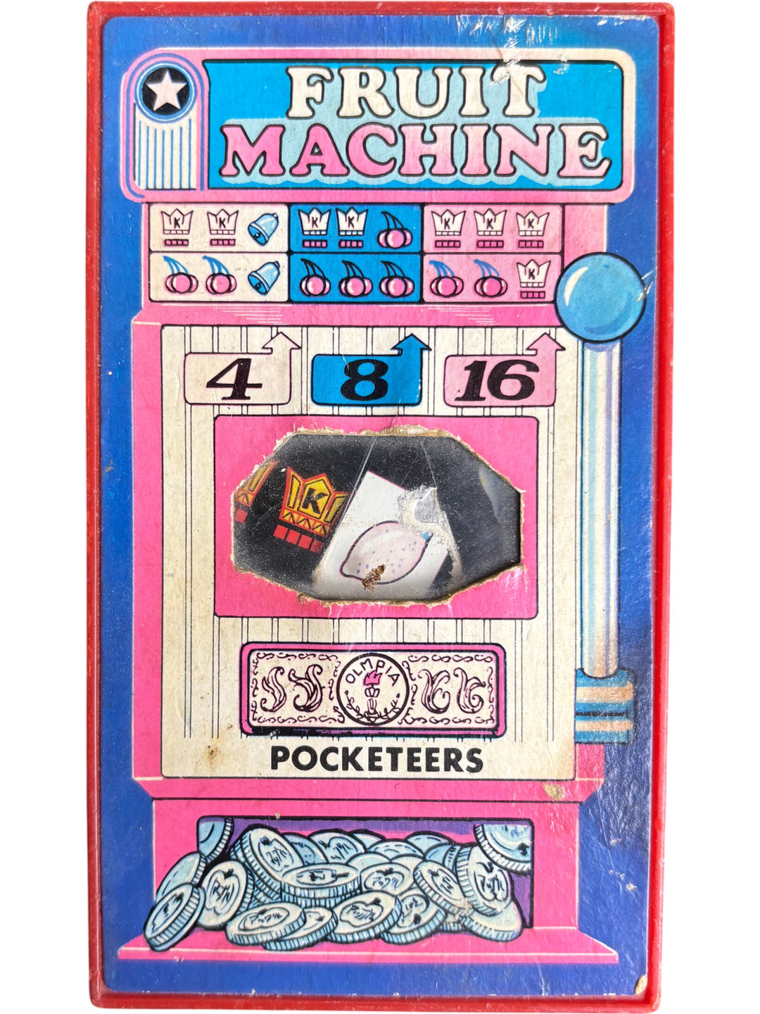 1970s Tomy Pocket Fruit Machine Game - Think Vintage