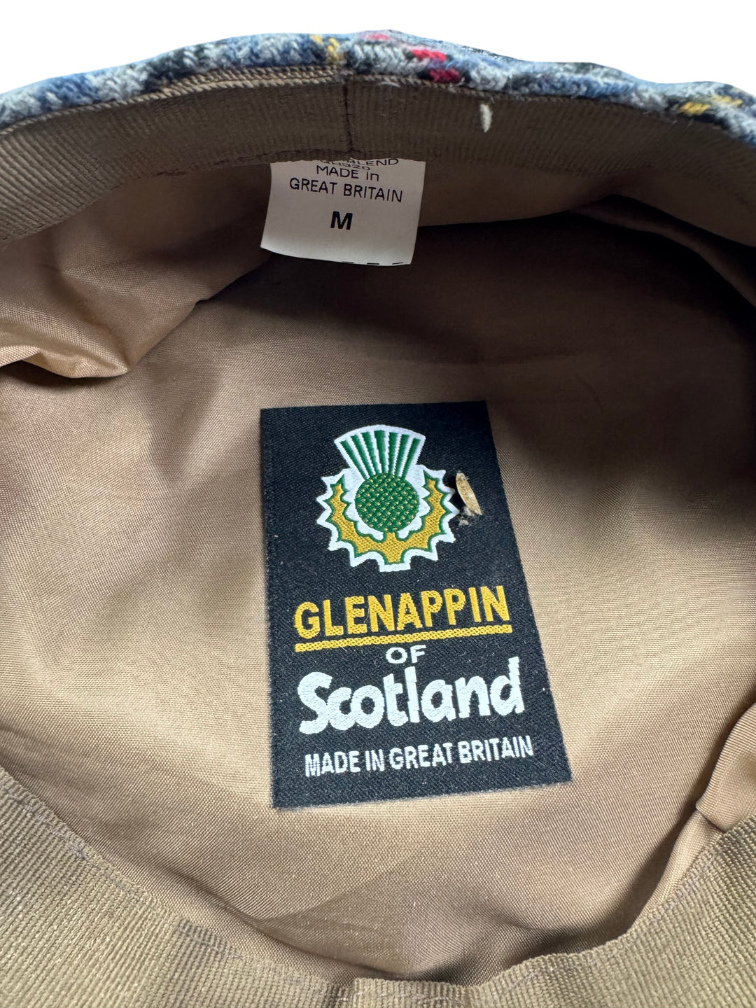 Glenappin Houndstooth Flat Cap - M