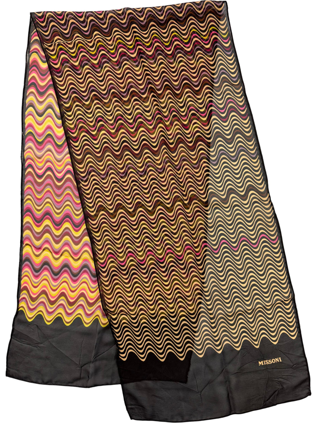 Missoni Multicolor Chevron Pattern Scarf