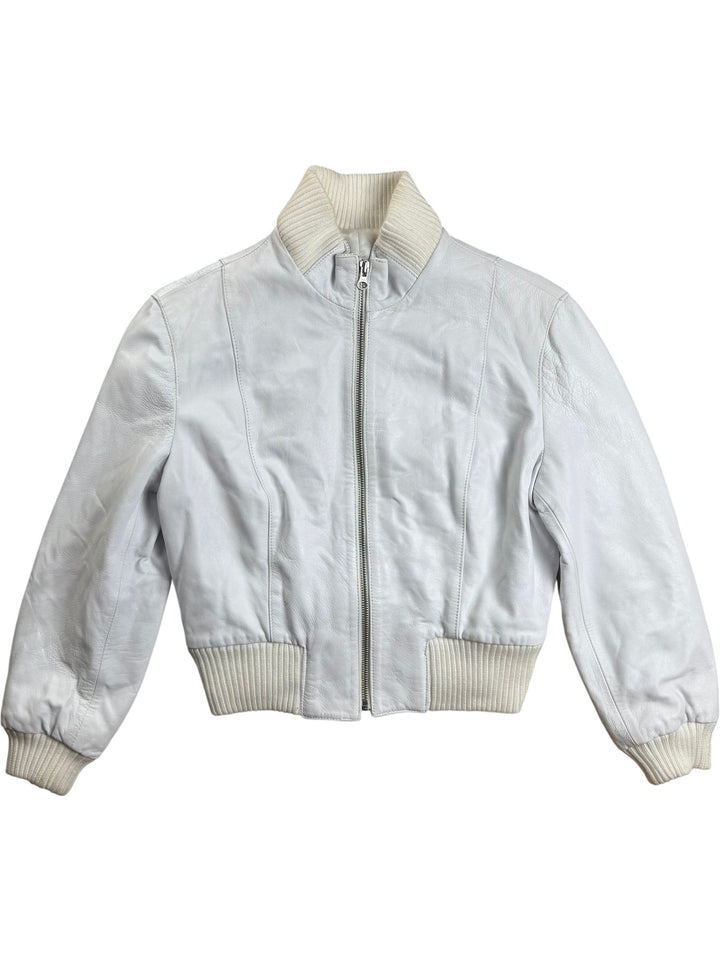 Tuscany Of Riders White Leather Jacket - S