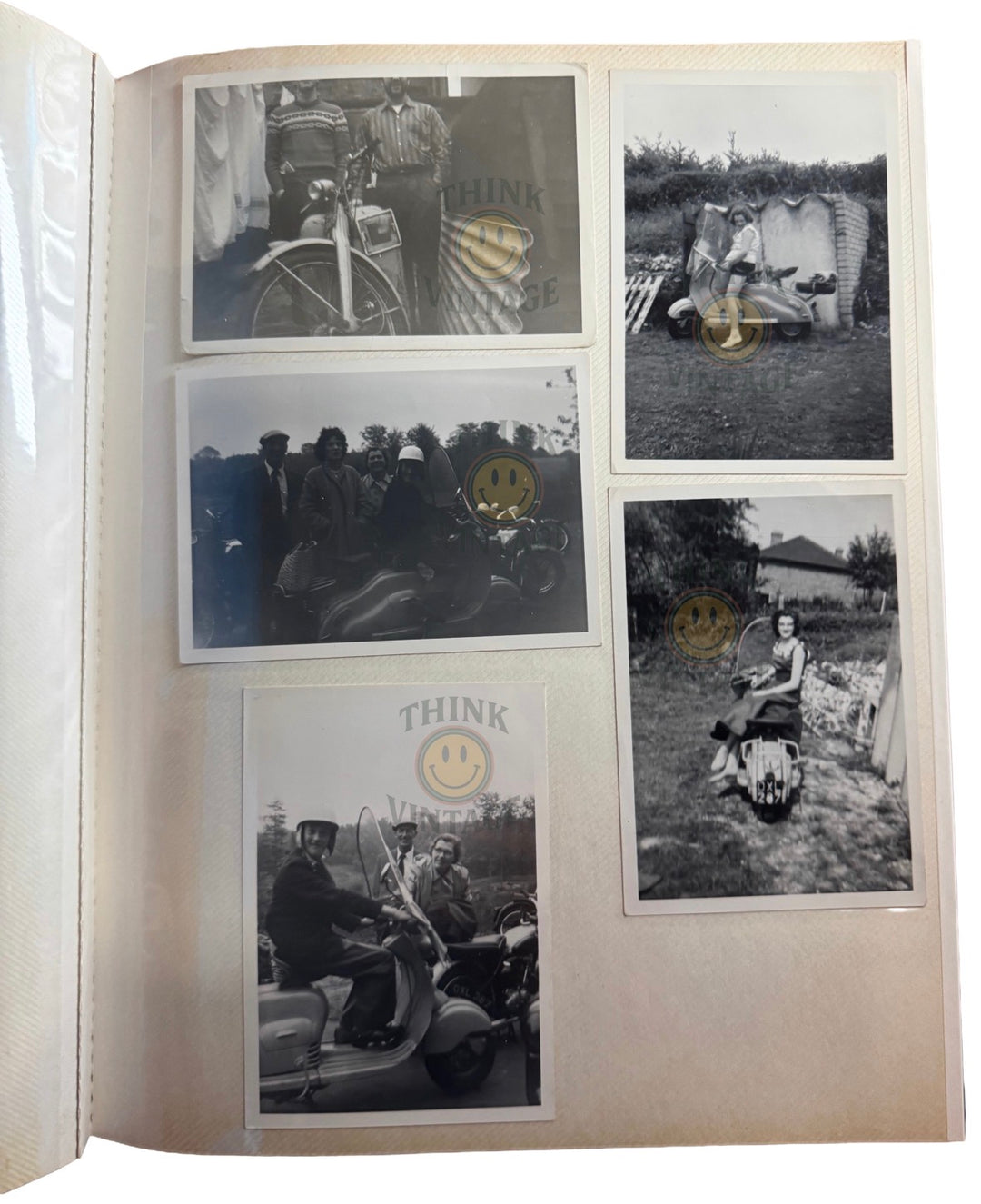 Collection of Vintage Scootering Photos & Cards