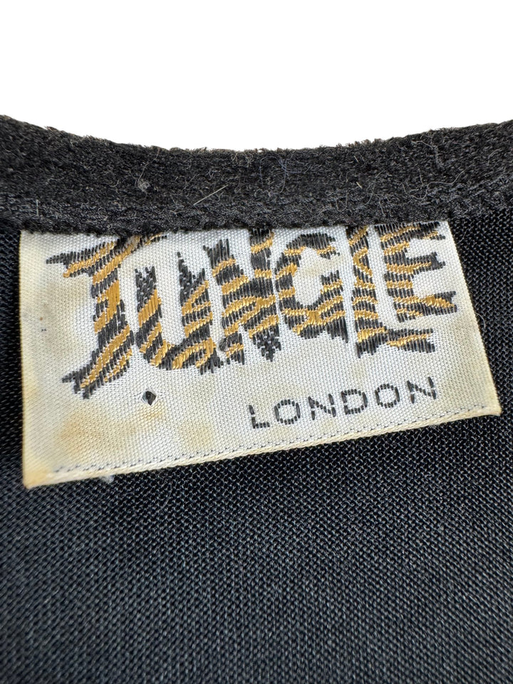 Jungle London Black Top with Chain Detail - M