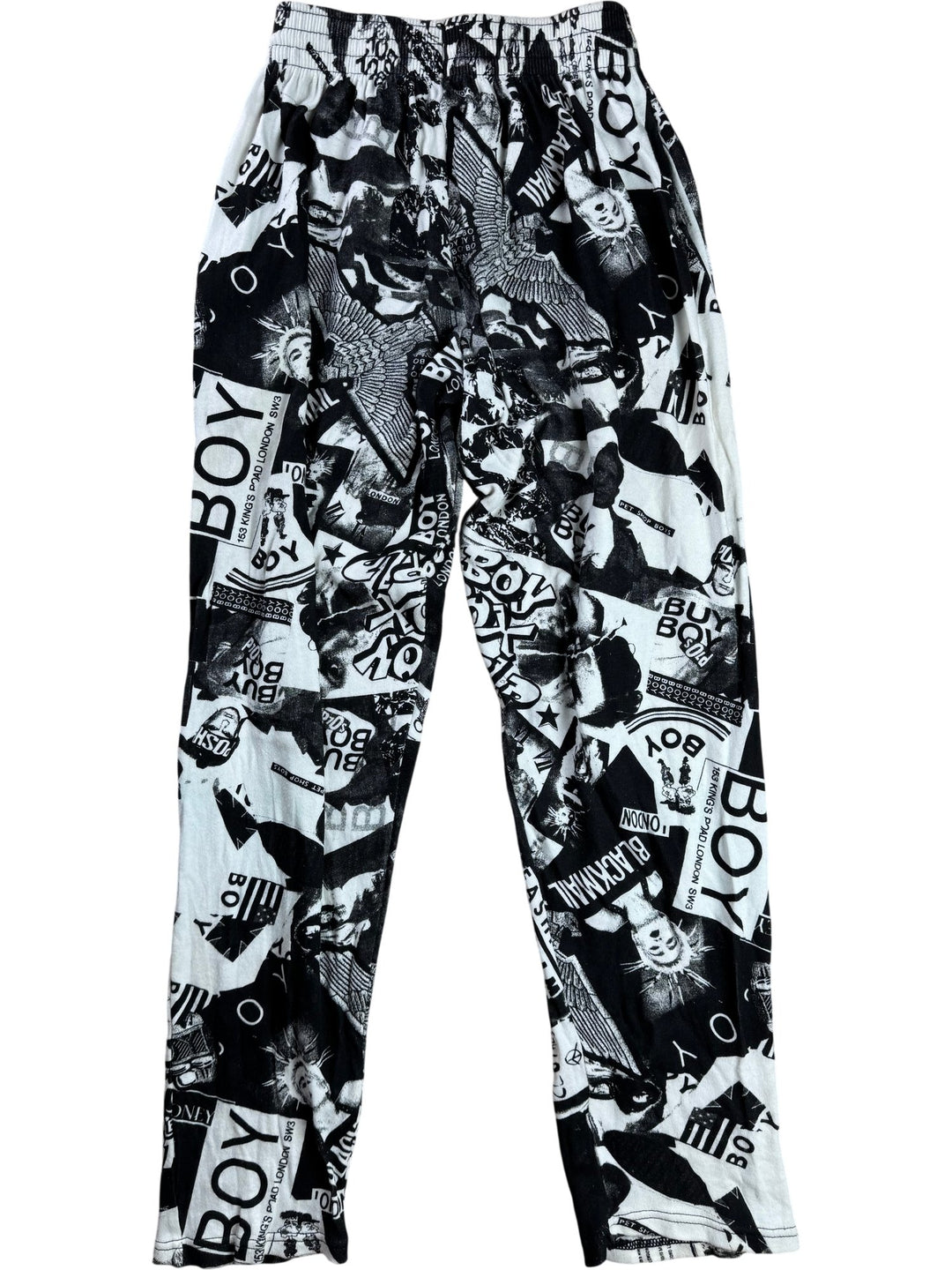 Boy London Black and White Graphic Print Trousers - W24-30