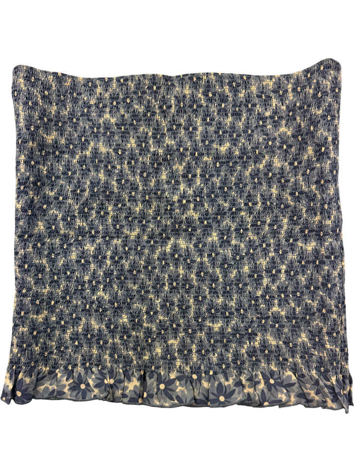 DKNY Blue Floral Silk Skirt - W30-36