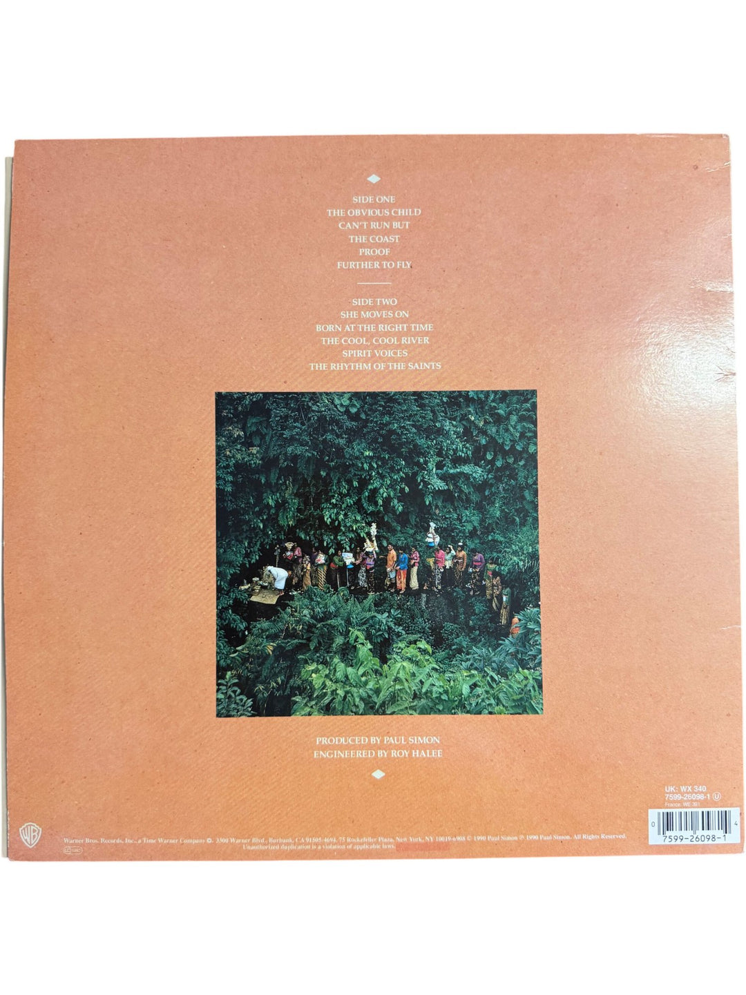 Paul Simon The Rhythm Of The Saints Vinyl - Very Good