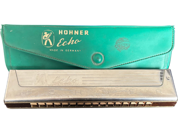 Vintage Hohner Echo Harmonica Made in Germany With Case - Think Vintage