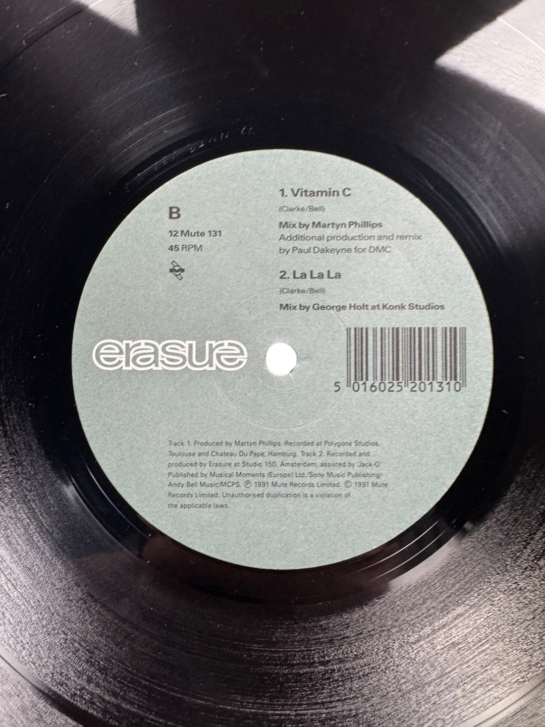 Erasure Love To Hate You Vinyl Record - Very Good
