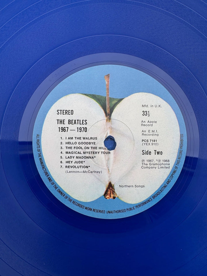 The Beatles 1967-1970 Blue Vinyl LP - Very Good