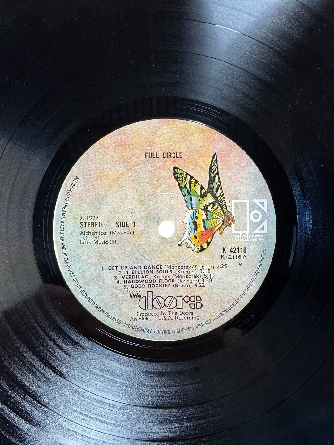 The Doors Full Circle Vinyl Record - Very Good