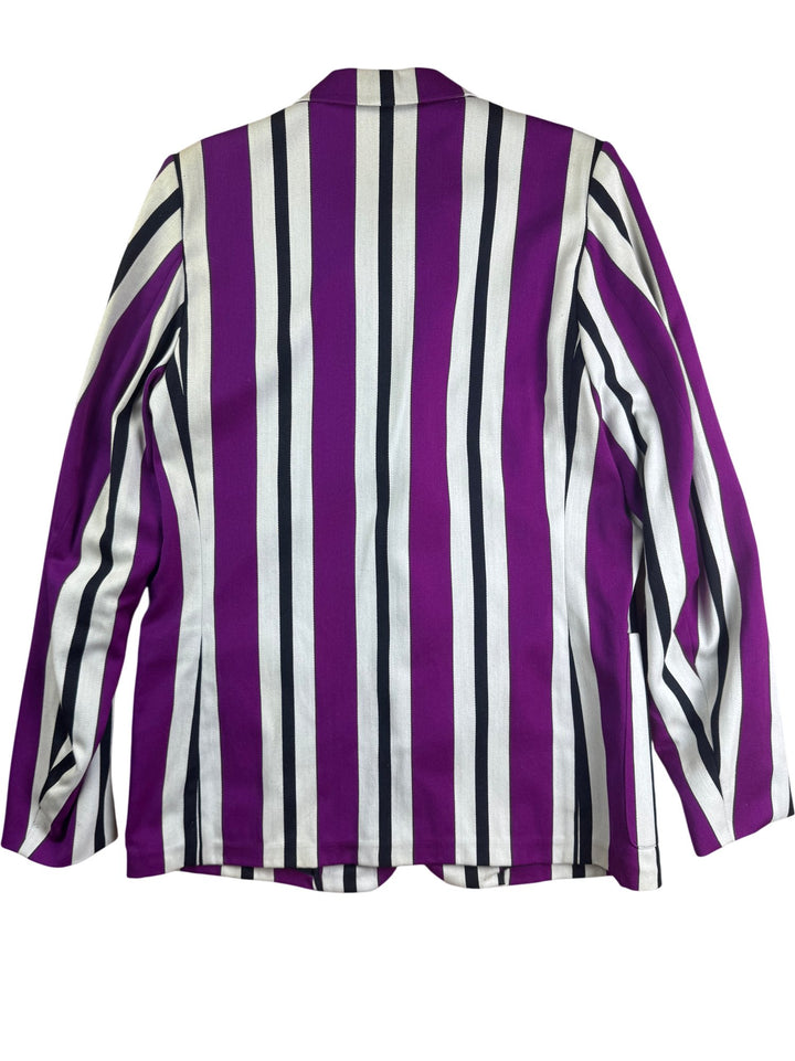 Striped Wool Cotton Sport Jacket - L