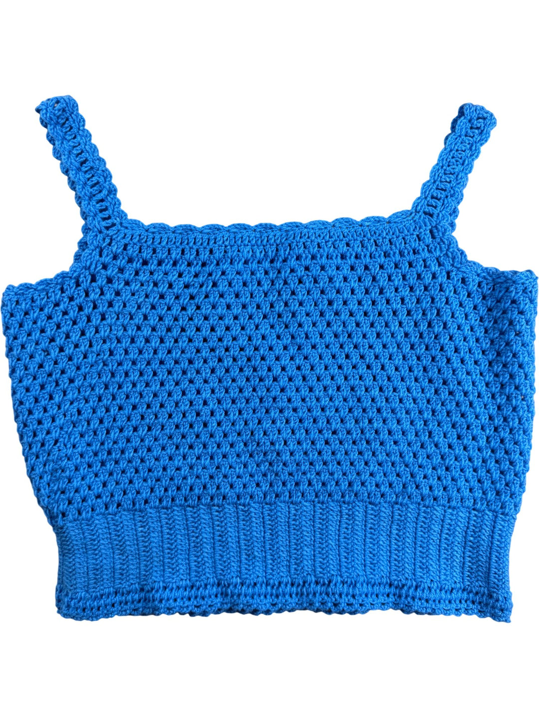 Handmade Blue Crochet Tank Top