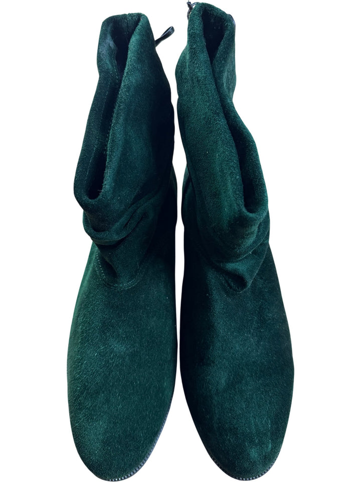 Clarks Green Suede Ankle Boots - 6.5