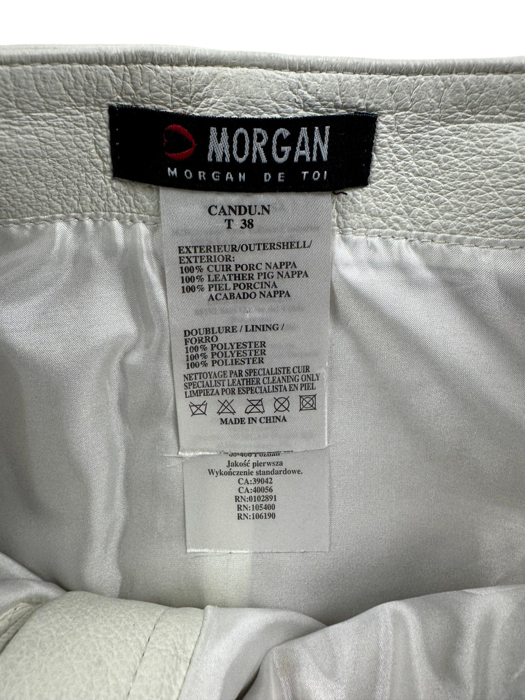 Morgan Leather Skirt - M - Think Vintage