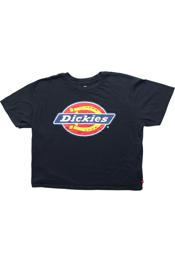 Cropped Dickies Logo T-Shirt - M - Think Vintage
